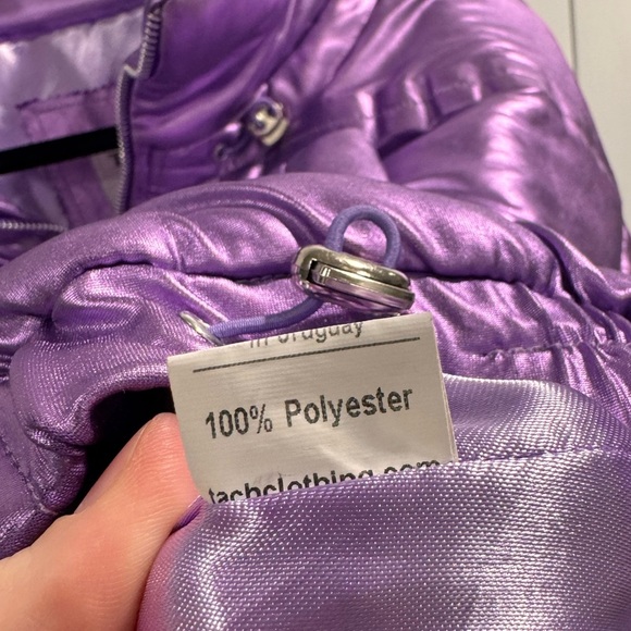 Tach purple metallic mirna puffer jacket - Picture 7 of 10